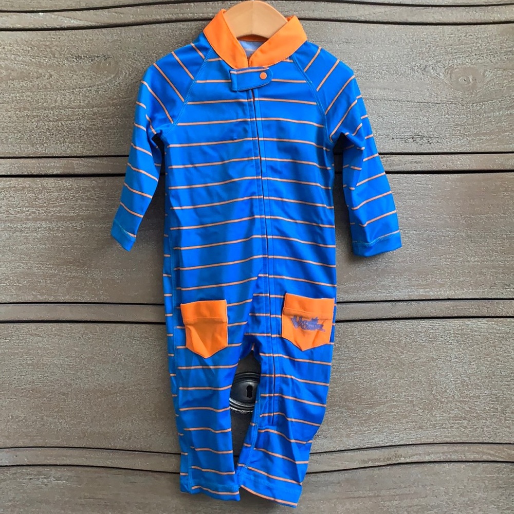 New UV Skinz 12-18 months swim blue/orange